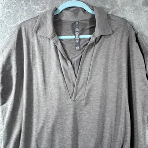 Vuori Lux Intentions Jumpsuit Smoke Heather Grey Womens Medium Travel Comfy thumbnail 12