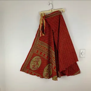 Reversible Wrap Maxi Skirt BINW302 thumbnail 2