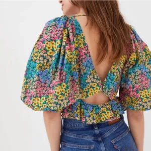 For Love And Lemons Ruth Crop Top Puff‎ Sleeve Multi Color Top S. $149 thumbnail 4