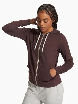 Vuori Women’s Halo Performance Hoodie 2.0 – Fig Heather – Size Small thumbnail 1