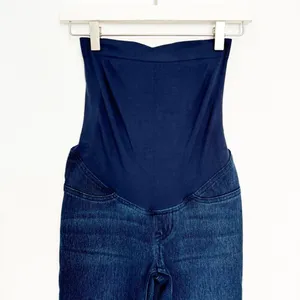Spanx Mama Ankle Jean-ish High Rise Denim Leggings Blue Maternity Pregnancy XS thumbnail 4