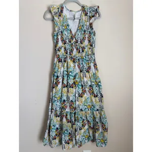 Anthropologie Somerset Maxi Dress Womens S Multi Floral Smocked Tiered OB1387071 thumbnail 2