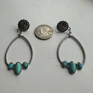 Turquoise earrings thumbnail 1