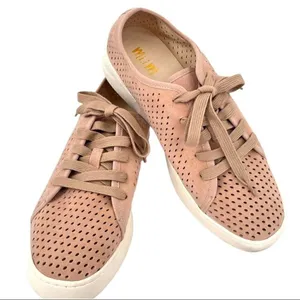Mi.iM Dusty Rose Milo Perforated Vegan Suede Sneakers Size 10 thumbnail 10