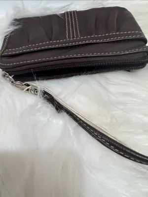 Brown Genuine Leather Wristlet Wallet thumbnail 4