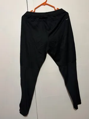adidas Black Joggers with Teal Three-Stripes thumbnail 5