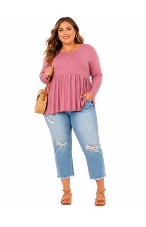 Zenana Babydoll Outfitters Top thumbnail 3