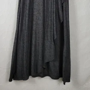 Susina Women's Skirt XS Black Striped Wrap Knit Draped Soft Maxi Tie Waist thumbnail 6