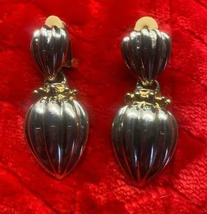 🛍DANGLE EARING AS DHOWN 2” DROP.🛍 thumbnail 1