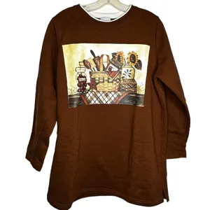 Vintage Only Necessities Brown Shirt thumbnail 1