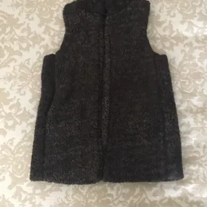 Sherpa shearling fleece teddy bear brown vest Small thumbnail 8
