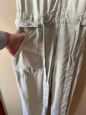 BDG Short-Sleeve Utility Jumpsuit in Light Green thumbnail 6