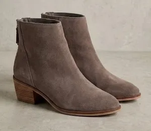 Steve Madden Women's Legally Suede Leather Booties 8 Gray Brown Fall Winter thumbnail 1