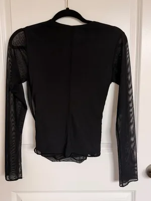 Amanda Uprichard Romine Mesh Long Sleeve Too Medium thumbnail 3