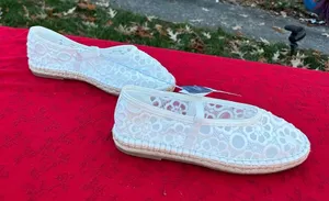 Universal Threads Women's‎ Celia Floral Lace Mary Jane Espadrille Flat size 11 thumbnail 1