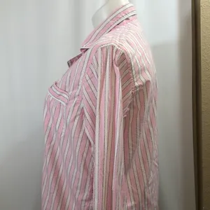 Victoria’s Secret pink striped pajama top thumbnail 4