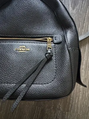 Coach Leather Backpack Black thumbnail 2