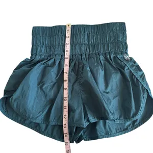 Free People Movement The Way Home Shorts Women’s Small Teal Green Lined Running thumbnail 4