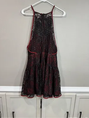 Free People Wish Upon A Star Lace Mini Dress thumbnail 4
