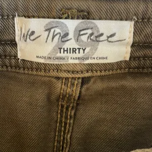 Free People Lennox Denim Mini Skirt in Antique Brass thumbnail 5