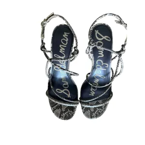 Sam Edelman RIANA Strappy Sandal Heels Size 8.5 Snakeskin Print Open Toe Shoe thumbnail 4