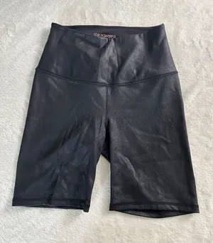 CALIA Black High-Waist Bike Shorts thumbnail 1