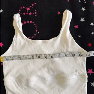 Nike White Ribbed Tank Top thumbnail 6