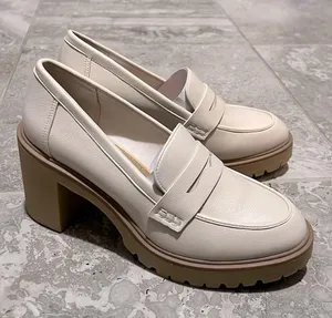 Dolce Vita JayJay Block Heel Lug-Sole Penny Loafers, Ivory Size 11 New in Box thumbnail 8