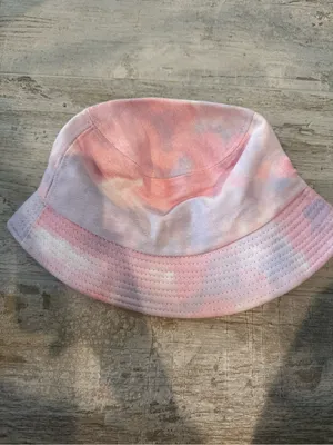Kava Culture "Drink Love" Tie-Dye Pink and Purple Bucket Hat thumbnail 4