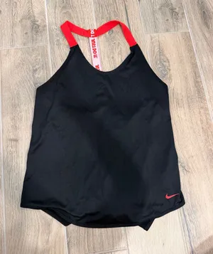 Nike Black Tank Top with Red Straps thumbnail 1