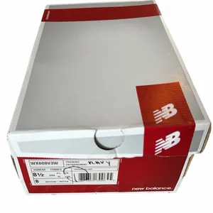 New Balance White Athletic Sneakers with Navy Accents thumbnail 5