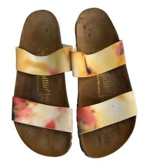 Birkenstock Papillio Curaçao Double Strap Slide Colorful Women's Sandals size 10 thumbnail 1