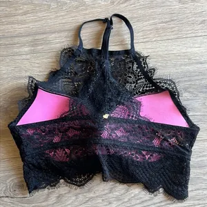 VS PINK High Neck Racerback Underwire Padded Bralette Size Small thumbnail 9