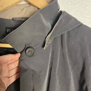 Fleet Street Vintage Women’s Olive Green Long Hooded Trench Rain Coat Size 12P thumbnail 8