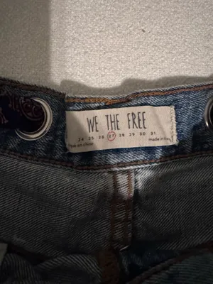 Free people denim Jean shorts thumbnail 3