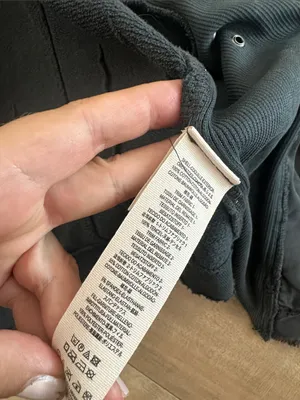 Free People Distressed Charcoal Gray Wash Cotton Shrunken Moto Jacket Size S thumbnail 10
