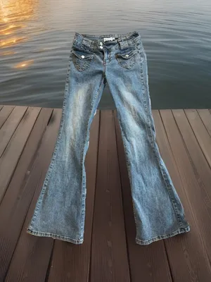 Thats So Fetch Low Rise Boot Cut Flare Jeans Blue Size undefined thumbnail 6