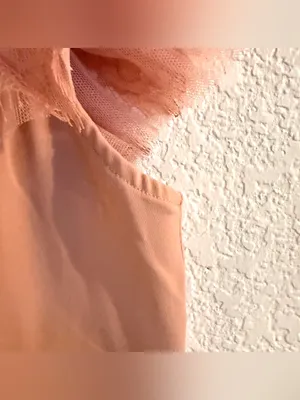 Free People Intimately Womens Top Live It Up Cami Peach Lace Ruffle Size Large thumbnail 7