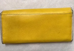 Coach Yellow Rouge Leather Wristlet thumbnail 2