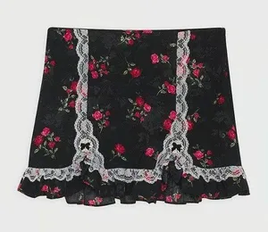 For Love & Lemons Black Mini Skirt thumbnail 1