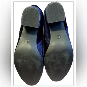 Steve Madden blue velvet booties thumbnail 9