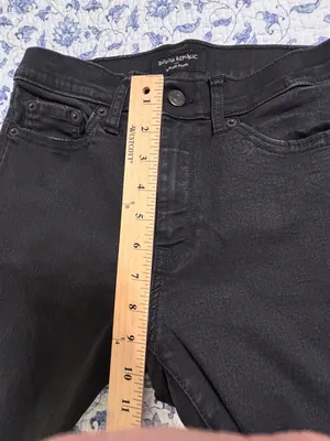 Banana Republic High Rise Skinny Black Denim Jeans Women's Size 27/4 thumbnail 7