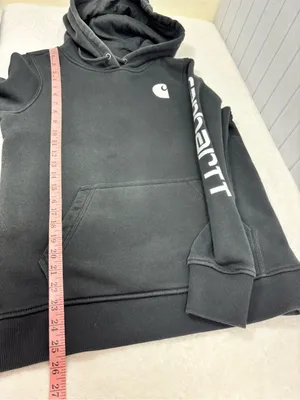 Carhartt Black Logo Pullover Hoodie Size S thumbnail 8