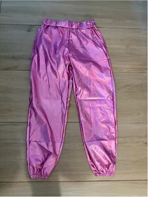 NEW Holographic Disco 80’s Hip Hop Pants M thumbnail 3