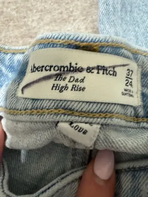 abercrombie & fitch the dad side slit jeans size 37/24 thumbnail 4