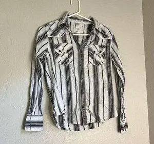 Bke slim fit pearl snap western shirt S thumbnail 1