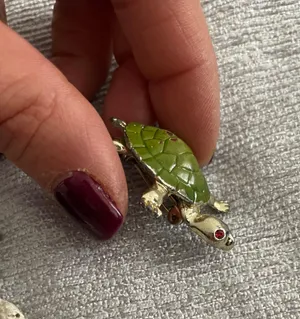 2 Vintage TURTLE Brooches/Pins-see description. thumbnail 6