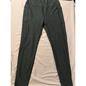 Marika Womens High Waisted Heather Green Pocket Leggings Size Medium thumbnail 4