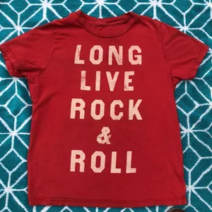 Long live rock ‘n’ roll kids tee Size XS thumbnail 1
