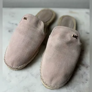 Michael Kors Women’s Suede‎ Espadrille Slipper Color Pink Size 8.5 thumbnail 1